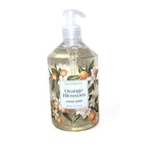 Scentrelle Orange Blossom Clear Hand Soap Plastic Pump Dispenser 21.5 oz Bath